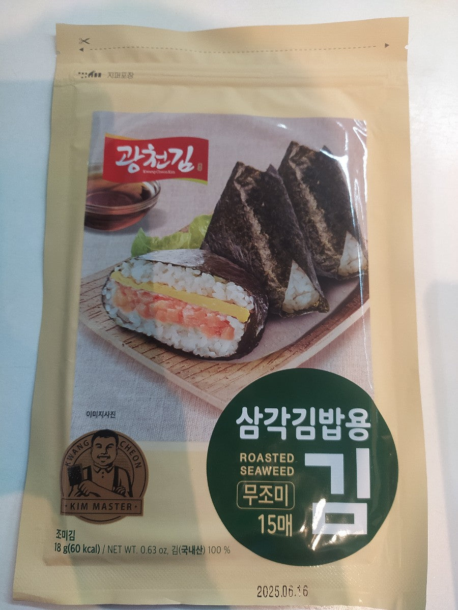KWANGCHEON SAMKAK KIMBAB KIM 18G(광천 삼각김밥김 (틀 없는 것)