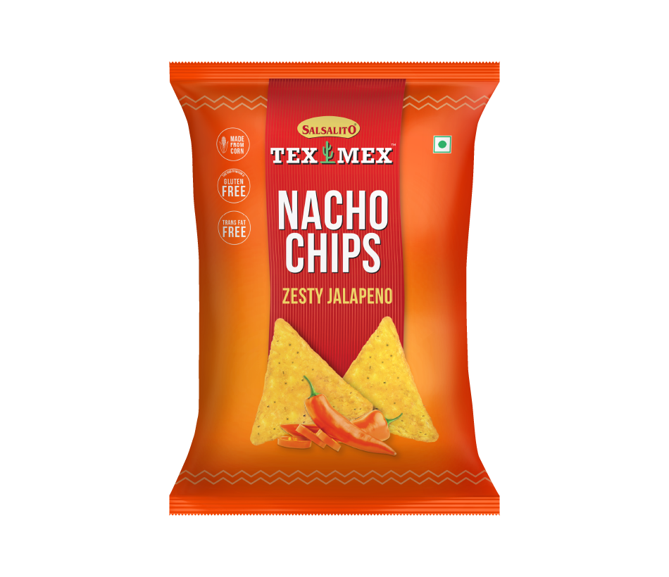 Salsalito Zesty Jalapeno Nacho chips 150GM