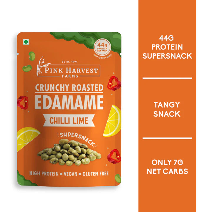 Crunchy Roasted Edamame - Chilli Lime 100G