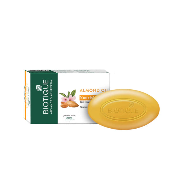 BIOTIQUE ALMOND OIL NOURISHING BATHING BAR 75G