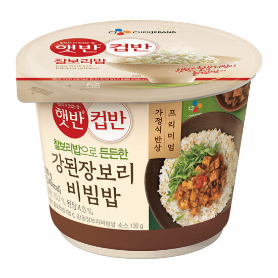 CJ SOYBEAN BIBIMBAB RICE BOWL 280G(E)햇반/컵반강된장보리비빔밥280G)