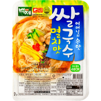 BAEKJE RICE NOODLES (ANCHOVY) 92G (백제 쌀국수 멸치맛)
