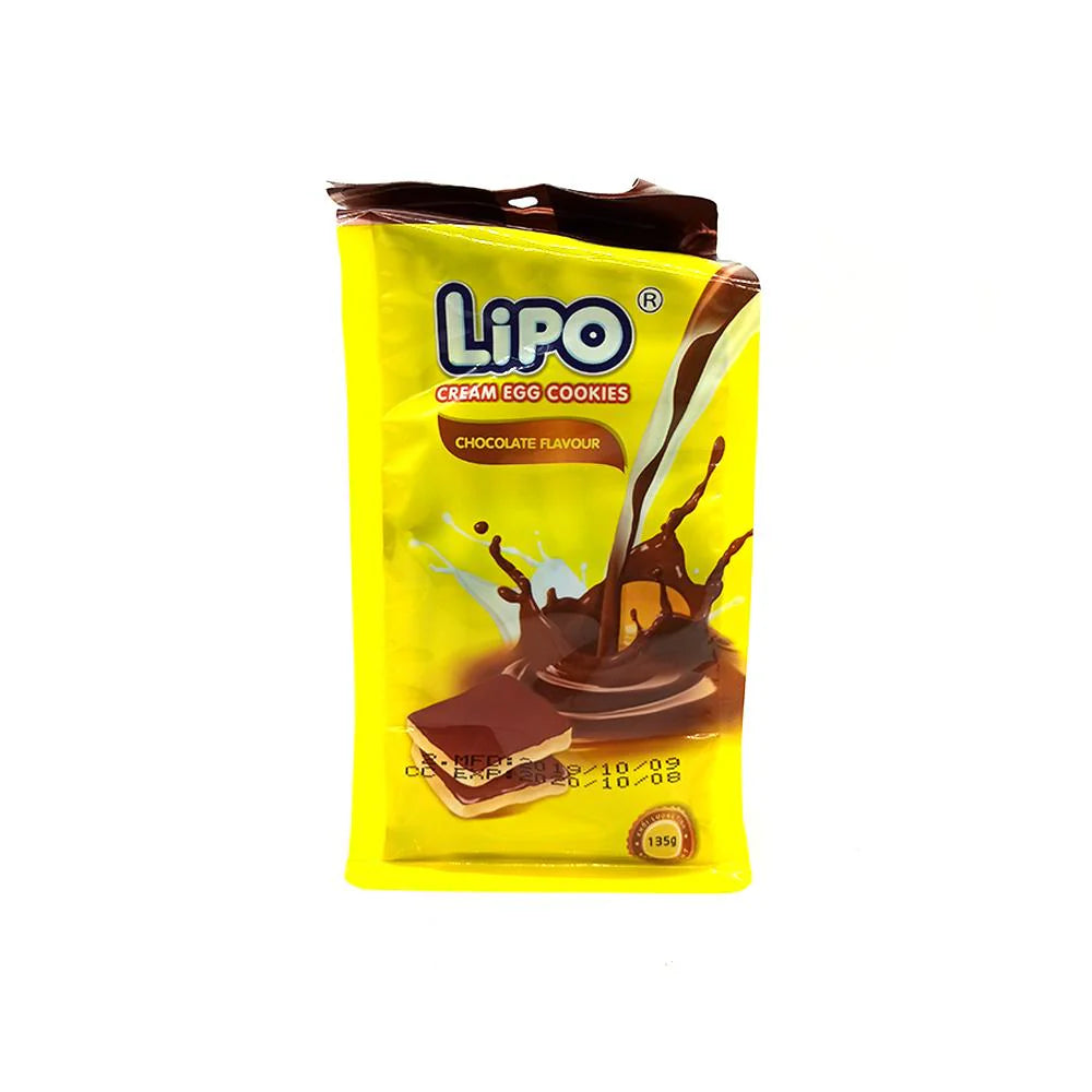 Lipo Cream Egg Cookies Chocolate 135g
