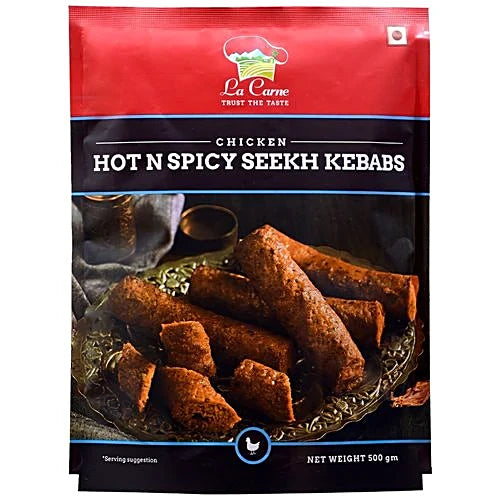 CHICKEN HOT&SPICY SEEKH KEBAB 500GM