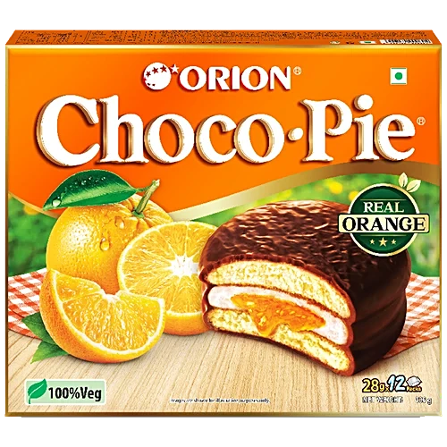 ORION CHOCO-PIE ORANGE 28*12 PCS