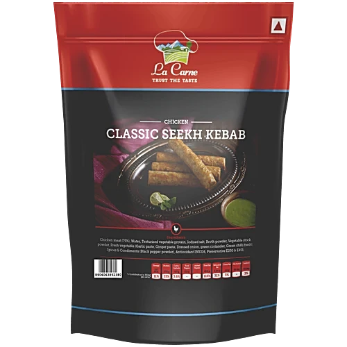 CHICKEN CLASSIC SEEKH KABABS 500GM