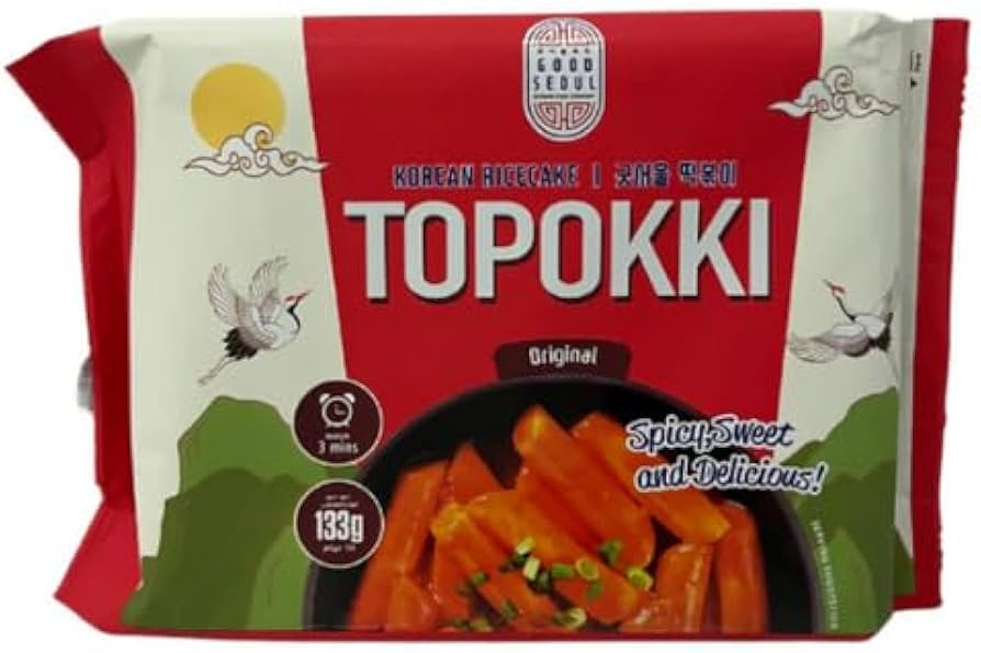 GOOD SEOUL KOREAN RICECAKE TOPOKKI SPICY, SWEET and DELICIOUS 133G