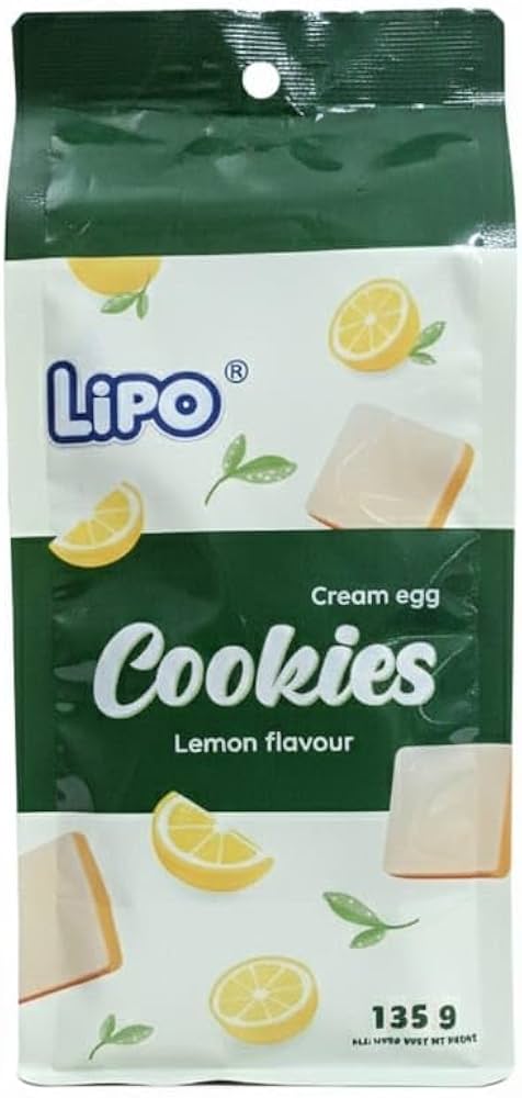Lipo Cream Egg Cookies Lemon 135g