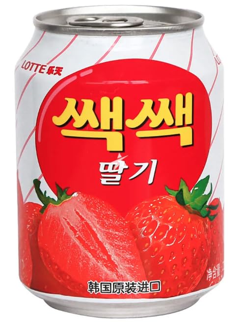 LOTTE SACSAC STRAWBERRY JUICE DRINK 238ML