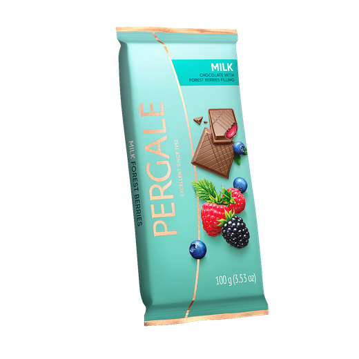 DARK CHOCOLATE WITH FOREST BERRIES FILLING BAR 100GM