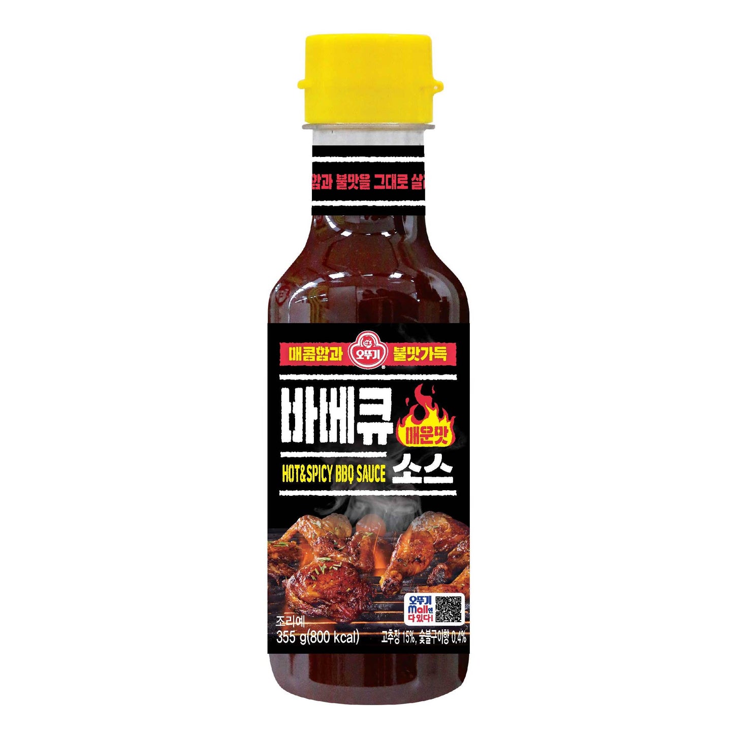 OTTOGI HOT & SPICY BBQ SAUCE 355 GM