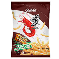 CALBEE PRAWN CRACKER SQUID SEAWEED 60G