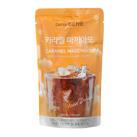 SM-CAFEBENE CARAMEL MACCHIATO COFFEE POUCH 190ML 카라멜마키아토