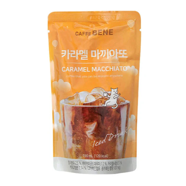 SM-CAFEBENE CARAMEL MACCHIATO COFFEE POUCH 190ML 카라멜마키아토