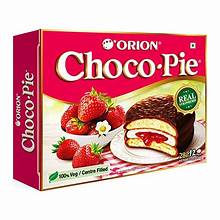 Sm-ORION CHOCO PIE STRAWBERRY PIE 336G