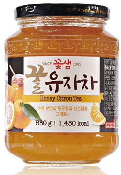 KKOCHSAEM CITRON TEA 580GM(꽃샘 꿀유자차 580g)