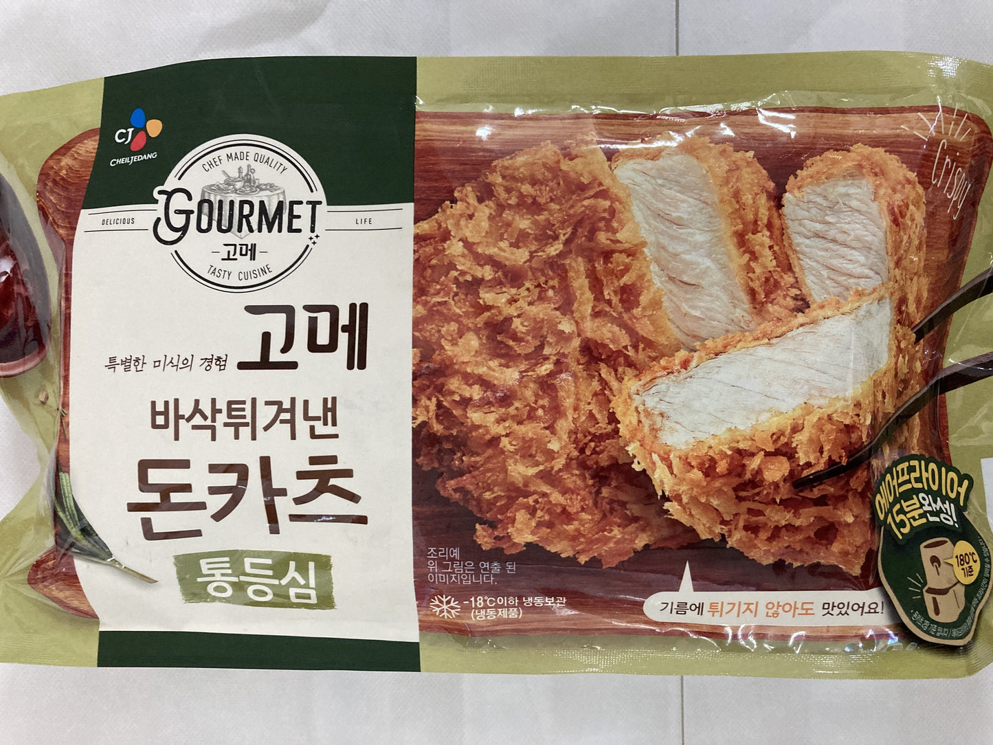 GOURMET PORK LOIN TONKATSU 450G 고메바삭튀겨낸통등심돈카츠450G/냉동)