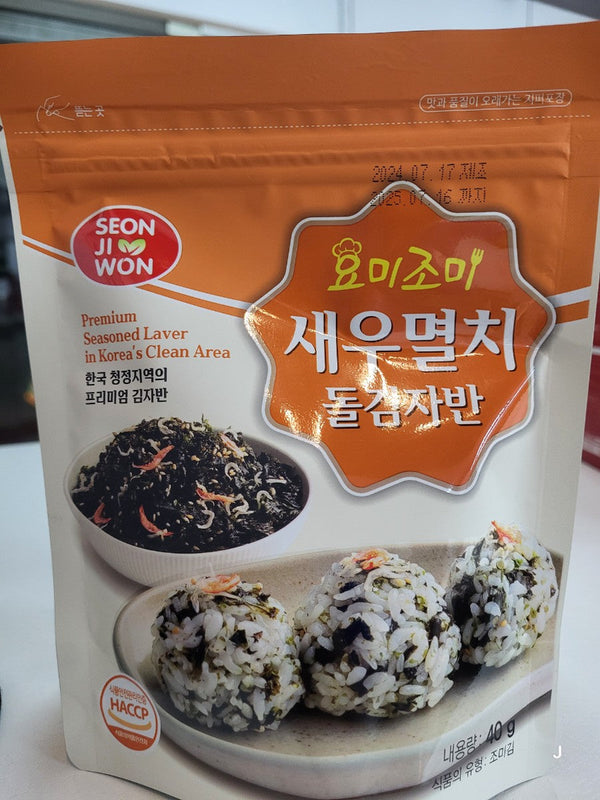 SEONJIWON KIMJABAN (SHIRIMP&ANCHOVY) 40GM 새우멸치 돌김자반