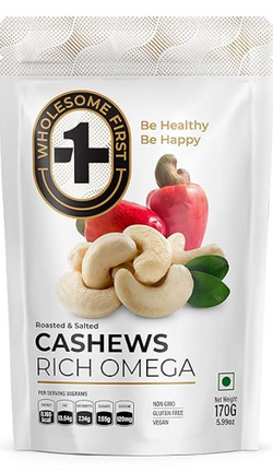 WHOLESOME FIRST CASHEWS 170G