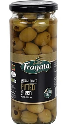 Fragata Spanish Pitted Green Olives 440gm