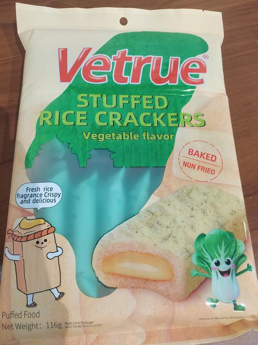 VETRUE STUFFED RICE CRACKER VEGETABLE 116 GM