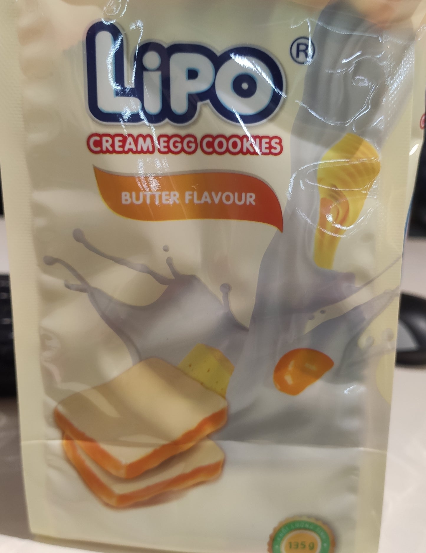 Lipo Cream Egg Cookies Butter flavour 135g