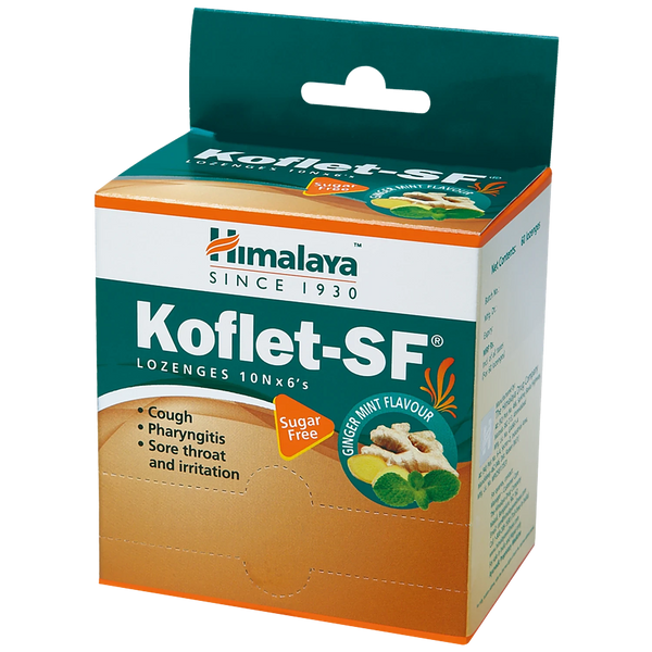 HIMALAYA KOFLET-SF LOZENGES 10NB*6(GINGER MINT)