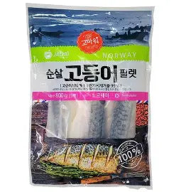 JAEHO MACKEREL FILLET 800G (NORWAY)고등어필렛(순살) 800g_노르웨이산)