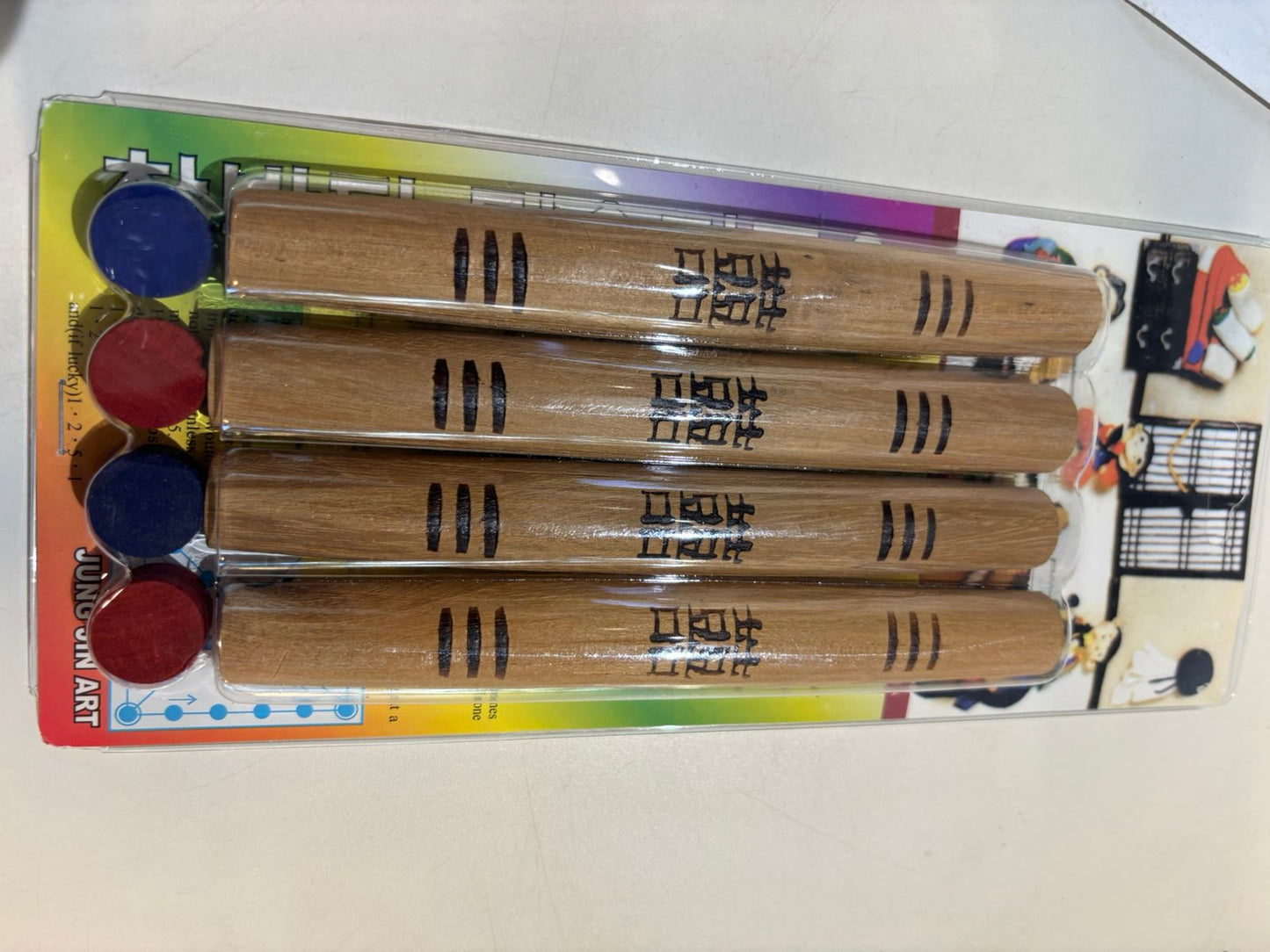 WOODEN YUT SET