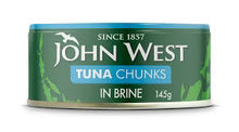 JOHN WEST TUNA CHUNKS IN BRAINE 145GM