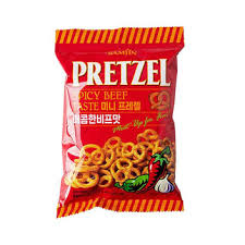 MINI PRETZEL SPICY TASTE (미니프레첼 매콤비프맛)B