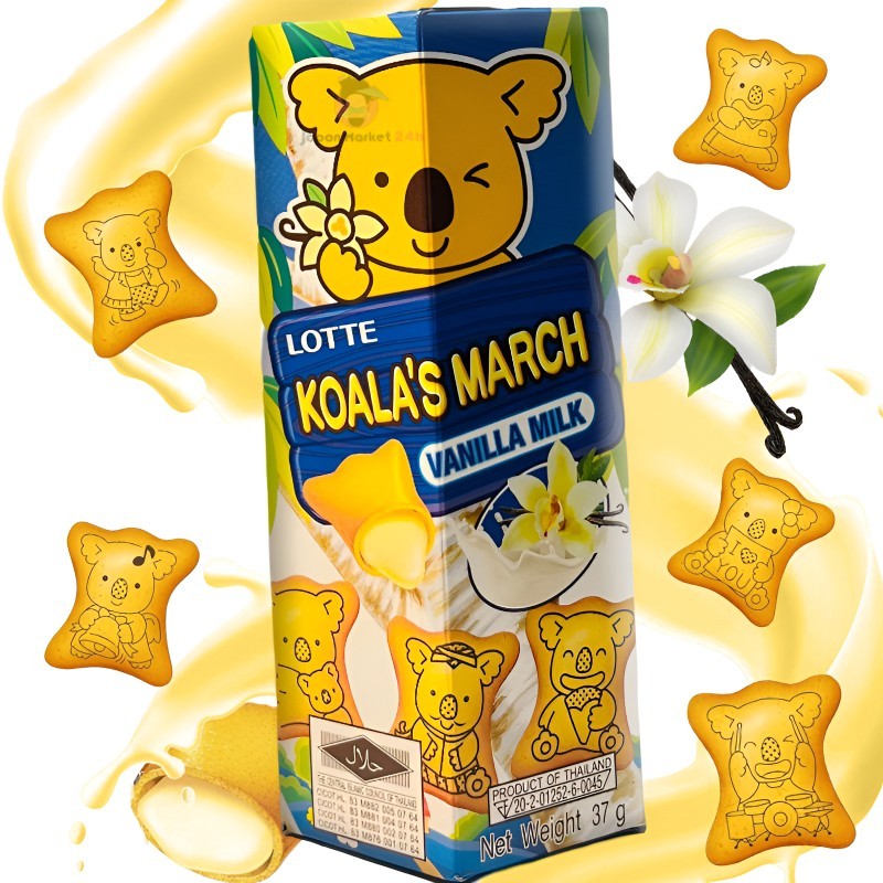 LOTTE KOALAS MARCH VANILLA MILK 37 GM