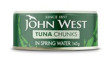 JOHN WEST TUNA CHUNKS IN SPRING WATER 145GM