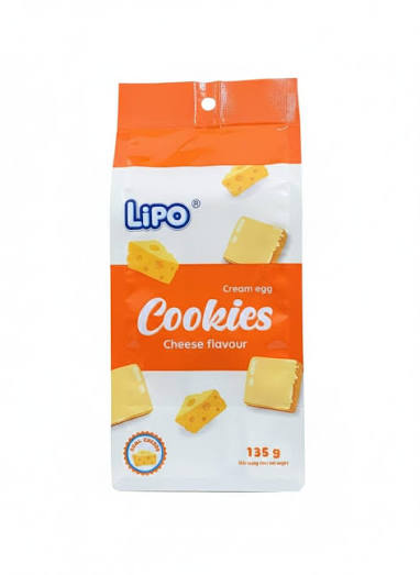LIPO CREAM EG COOKIES CHEESE FLAVOUR 135 GM