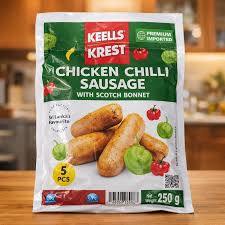 KEELLS CHICKEN CHILLI SAUSAGES WITH SCOTCH BONNET 250GM
