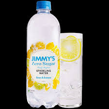 JIMMYS ZERO SUGAR SPARKLING WATER LIME & LEMON 600 ML