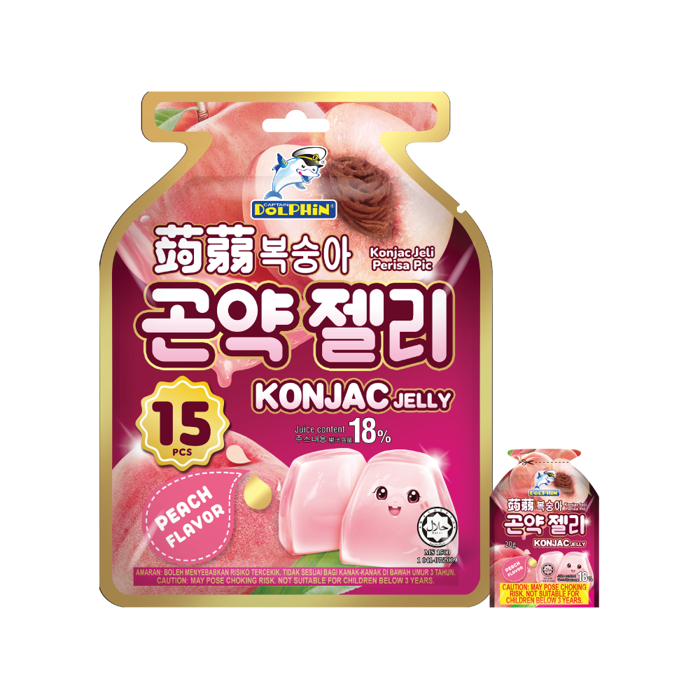Dolphin Konjao Jelly Peach 20g