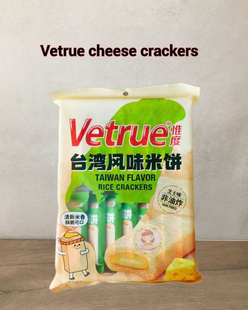 VETRUE STUFFED RICE CRACKER CHEESE 116 GM